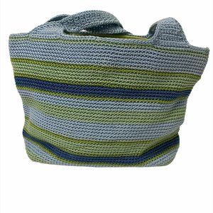 The Sak Woven Blue/Green Mini Bag